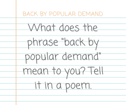 30Day Poetry Challenge Day 1 prompt