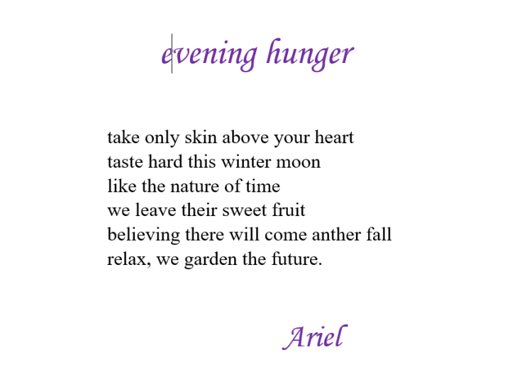 Evening Hunger