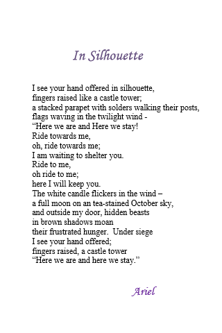 In Silhouette by Ariel