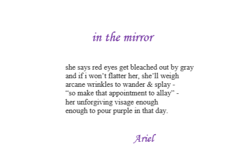 In The Mirror by Ariel
