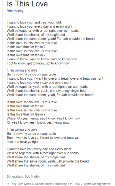 Is this Love lyrics