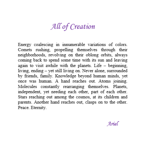 All of Creation by Ariel
