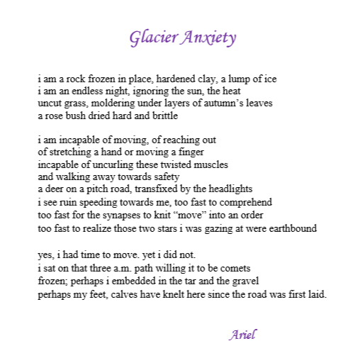 Glacial Anxiety by Ariel