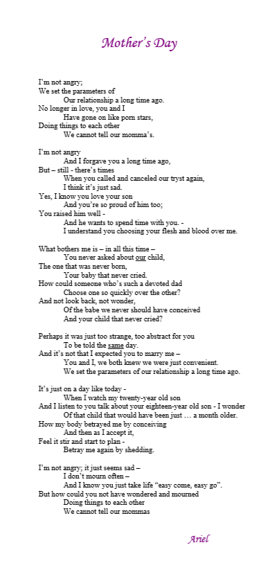 Mother's Day by Ariel