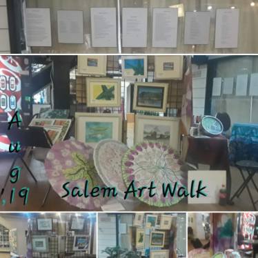 CC Willow and Ariel at August' Salem Art Walk.